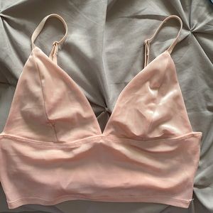 NWOT Cropped Velour GARAGE top